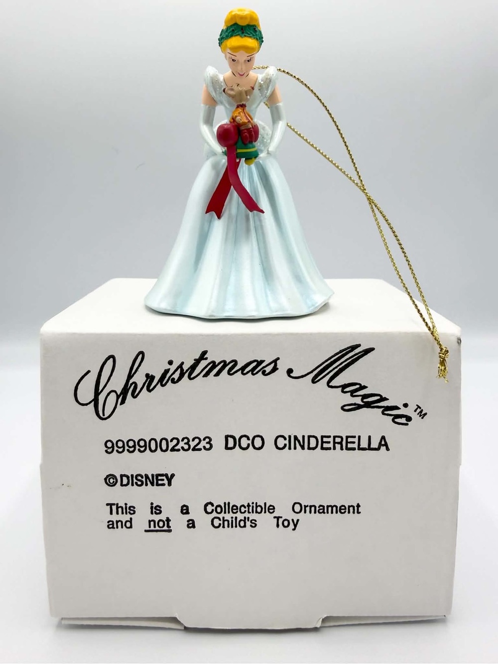 Grolier Disney Christmas Magic Ornament Cinderella 26231 132 Mint NIB JO355
